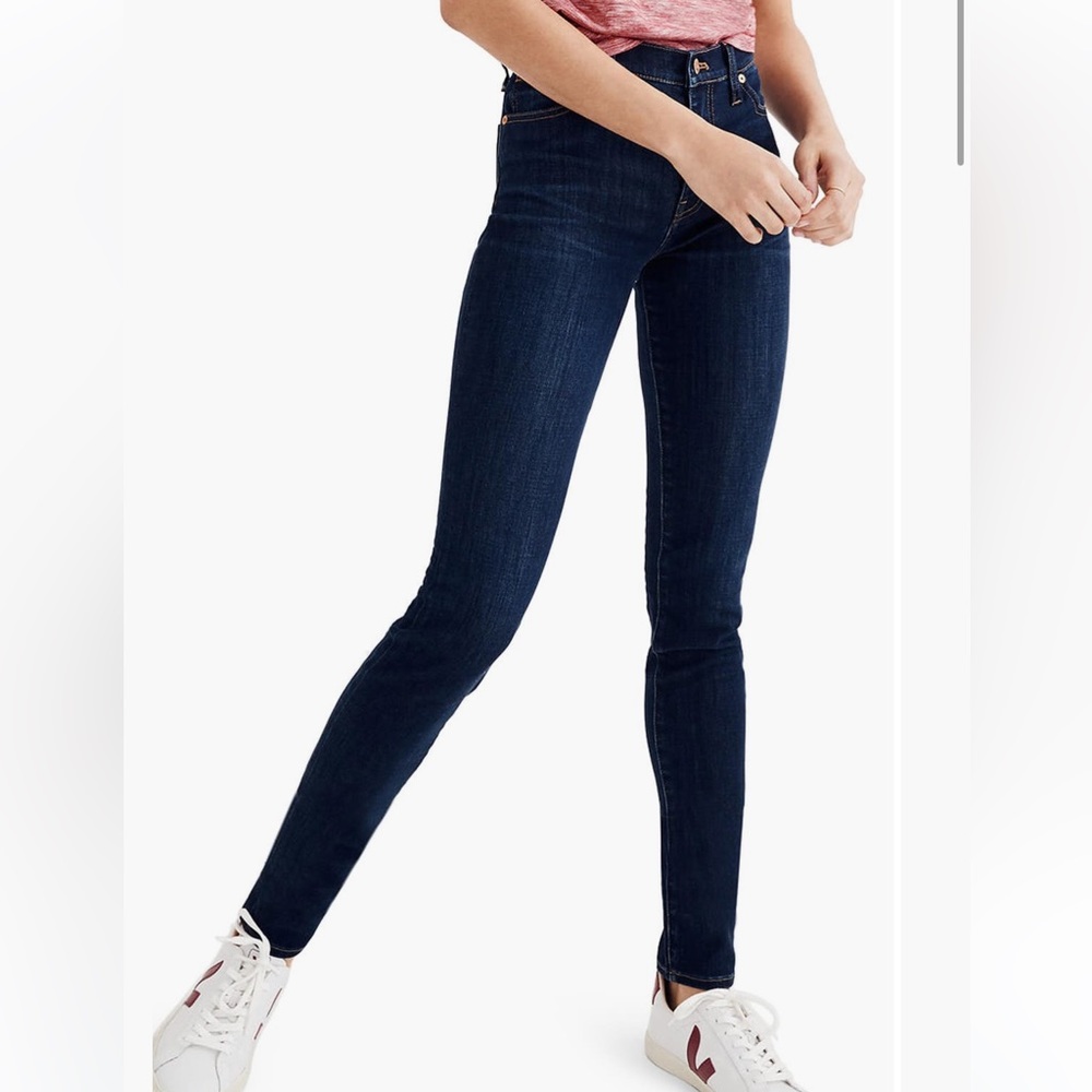 Madewell 9 inch High Rise Skinny Jeans Larkspur Wash